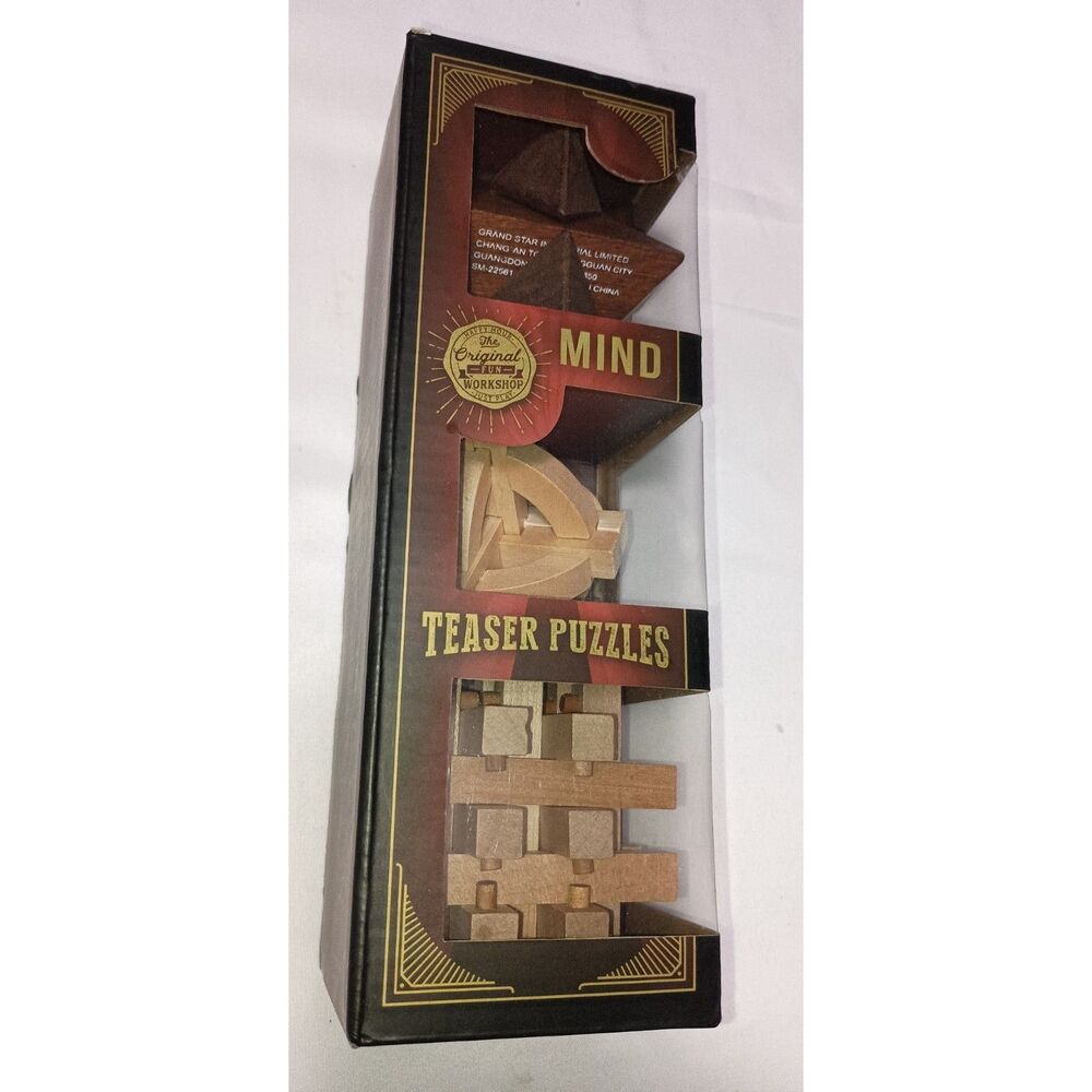 The Original Fun Workshop - Mind Teaser Puzzles (3 in Box)